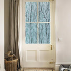DKTIE Nature Pattern Rainbow Window Film Decorative Stained Glass Window Film Static Cling Films Easy Apply Removable Comes with Tools (U1747-Reeded Glass, 35.4" x 78.7")