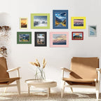 Egofine 14 Packs Picture Frame Mats, 5x7 Picture Mats for 4x6 Photos, Acid-Free Mixed Colors Pre-Cut Photo Board for Photos, Prints, Artworks