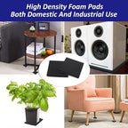 Foam Padding Sheets with Adhesive Backing - 1/4" Thick Self Stick Neoprene Insulation Foam,1/4 Inch Thick X 4 Inch Long X 4 Inch Wide (8, 1/4Inch x 4Inch x 4Inch)