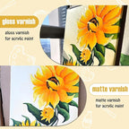 Gloss Varnish for Acrylic Painting, 100ml Clear Acrylic Varnish Gloss Keeps Paintings from Yellowing, Cracking, Maintains Permanent Color