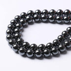71pcs 6mm AAA Black Hematite Beads Natural Stone Gemstone Round Loose Beads for Jewelry Making DIY Bracelets Necklace Earrings