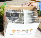 BOMEI PACK Industrial Mini Clear Stretch Wrap with Handle 5" 1000ft 80 Gauge for Pallet Wrap, Durable Self-Adhering Plastic Wrap for Packing, Moving, Heavy Duty (4)