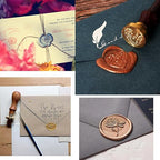 12 Pieces Sealing Wax Sticks with Wicks for Letter Seal Wax Stamp,Wedding Invitations, Packaging Decoration,Christmas Gift Ideas (Color)