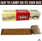 Hakan Turkish Okey Game Rummy Cube Game Rummy Cube Set with 4 Straight Wooden Racks Tile Holder and 106 Melamine Tiles Stones in Pouch