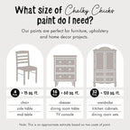 Chalky Chicks All-in-One Chalk Paint for Furniture or Cabinet - 32 Fl Oz - Matte Finish Wolf Gray (Gray/Beige) for Metal, Wood Furniture Paint - No Sanding All-in-One for Home Decor & Crafts, USA Made