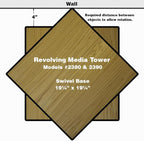 Venture Horizon Revolving Media Tower 1000 White