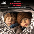 Emergency Blanket 4-Pack Space Mylar Blankets Survival Gear and Supplies Reusable Thermal Camping Hunting Essentials First Aid Car Emergency Kit Prepper Bug Out Bag Foil Warm Cat Cold Snow Winter