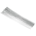 PATIKIL 18 Gauge 16" Floral Stem Wire, 100 Pcs Paper Wrapped Iron Artificial Flower Stem Accessories for DIY Bouquet Stem and Craft Decoration, Silver