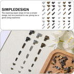 48pcs Zipper Head Slider, Zipper Latch Slider Retainer, 4 Sizes 3 Color Zippers Bottom Sliders Retainer Insertion Pin with 3pcs Zippers Latch for DIY Sewing Replacement Repair Kit
