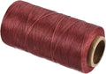 MECCANIXITY Waxed Thread,197 Yard 1mm 210D Flat Wax Thread Polyester Waxed String for Leather Sewing Hand Weaving Book Binding Home Decoration,Wine Red