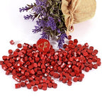 Yoption 360 Pcs Antique Wine Red Sealing Wax Beads Set for Wax Seal Stamp with Candles and Melting Spoon