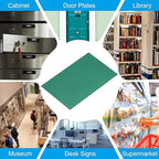 PATIKIL 2.1x3.3 Inch Anodized Aluminum Sheet Metal, 20Pcs Laser Plates Engraving Blanks 0.5MM Thin Rectangle for Crafting DIY House Laser Engraving, Green
