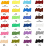 Artecho Oil Pastels Set of 24 Colors, Soft Oil Pastels for Art Painting, Drawing, Blending, Art Supplies for Artists, Beginners, Students, Teachers (10 x 70 mm)