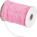 MECCANIXITY Waxed Cord 0.8mm Waxed Polyester Cord 175 Yard Wax String for Bracelet Making,Necklaces, Beading,Jewelry Making and DIY Crafts(Dark Pink)