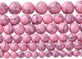 32pcs 12mm Pink Turquoise Beads Natural Stone Round Loose Spacer Beads for Jewelry Making DIY Bracelet Necklace 1 Strand 15inch