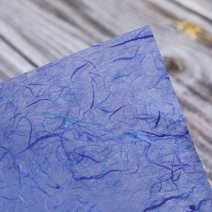 50 Design 50 Sheets A4 Natural Flowers, Leaves, Mulberry Paper Sheets Art Tissue Washi Paper Design Craft Art Origami Suppliers Card Making Writing Printed (Mixed Colors Flowers etc.,)