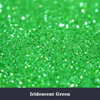 High Capacity 260g Iridescent Fine Glitter,Shaker Bottle Fine Glitter for Epoxy Resin DIY Craft,Rainbow Fine Glitter for Nail Art Face Body Glitter Tumbler Making (IRI Green)