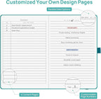 Lined Journal Notebooks for Work, Travel, College, A5 Size 100 GSM Thick Paper, Classic Ruled Journaling Notebook, Hardcover Notepad for Writing 160 Pages, 5.5 x 8.3 inch, Turquoise