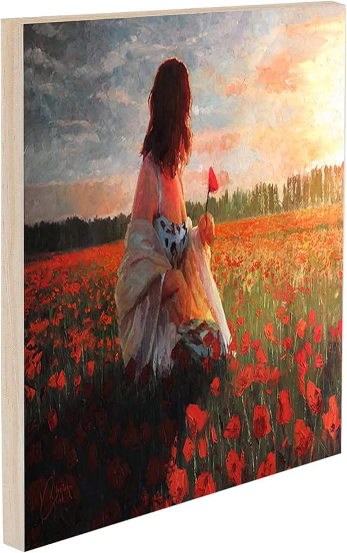 Da Vinci Pro Ultra Smooth Wood Canvas Gesso Board - 3/4" Deep, 8x8 Pack of 6 Single White Acrylic Polymer Gesso Panels for Painting Fine Portraits and Ultra Fine Detail Illustrations and Artwork