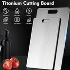 Titanium Cutting Board - 1 pack Titanium Cutting Boards for Kitchen,Double Sided Titanium Cutting Mat（11.81 * 17.91in）