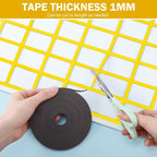 Magnetic Tape Roll Thin Strips, 0.39 Inch x 33 Feet Magnetic Board Dividers Whiteboard Graphic Decorative Tape Marking Line for Classroom Office Art Accessories(Yellow)