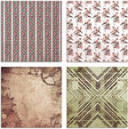 Vintage Steampunk & Bohemian Scrapbook Paper Pad - 6x6 Inch Single-Sided Craft Paper for Junk Journals, Card Making, Decoupage, and DIY Projects
