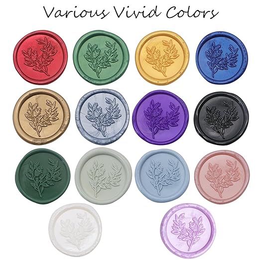 52pcs Antique Gold Wax Sealing Sticks, Andotopee Glue Gun Adhesive Seal Sticks for Stamp Seals, Premium Sealing Wax for Envelope Seals Wedding Invitation Craft Adhesive, Great Gift Ideas (Mini Size)
