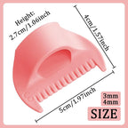 2 PCS Edge Lock Seam Guide, Mini Sewing Finger Ruler for Hand Sewing, DIY Sewing Kit Tool, Sewing Needle Gauge Measuring Guide Pink, 3mm+4mm