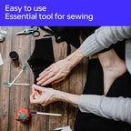 12 pcs Water-Erasable Fabric Pen Set - 6 Colors for Sewing, Embroidery & DIY Tracing