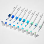 ROSYMENG 9 Color Acrylic Paint Pens,Quick-Drying Waterproof Acrylic Paint Markers, Soft Brush Tip Acrylic Markers for Canvas, Rock Painting, Wood, Stone, Glass, Ceramic, Fabric Painting, DIY Crafts