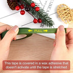 FEPITO 1/2" Wide Dark Green Floral Tapes Florist Tape for Bouquet Stem Wrapping and Floral Crafts,Wedding Bouquet(6 Rolls)