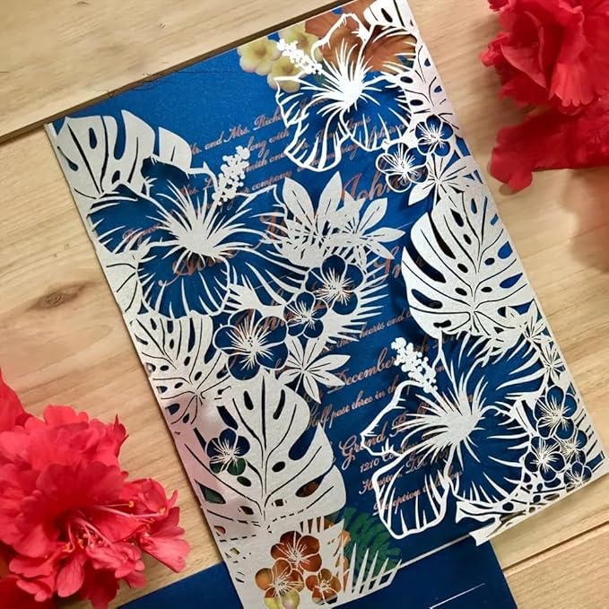 Lapoo Flowers Metal Cutting Die for Scrapbooking - Durable, Cut Stencils for DIY Scrapbook Photo Album Decorative Paper Card, Card Making Supplies, Embossing (Delicate Flower 5.9 x 7 in)