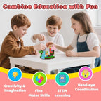 300 PCS Magnetic Blocks - Magnetic Building Blocks, Stacking Magnetic Blocks for Kids, Sensory Toy for STEM Montessori for Kids 3+ Boys and Girls Christmas Birthday Gifts