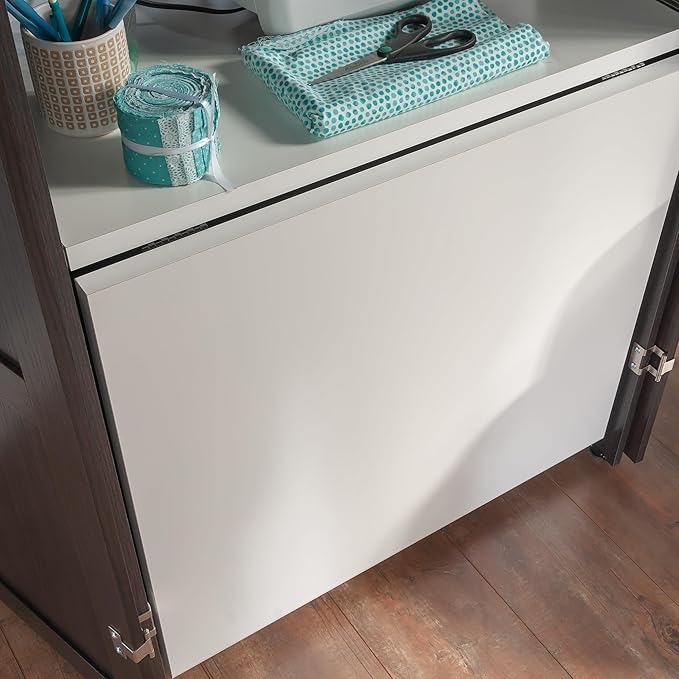 Sauder Miscellaneous Storage Craft & Sewing Armoire, Dakota Oak Finish