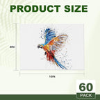 ESRICH 8x10 Canvas for Painting, 60 Pack Canvas Boards for Painting, Blank Canvases for Adult & Kids-Cotton Primed Painting Canvas Panels for Oil, Watercolor, Acrylic, Tempera.
