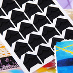 10 Sheet (240-pack) Photo Corners Self Adhesive PVC Paper Photo Foto Corner Stickers for Scrapbooking Personal Journal (Style2-10sheet Black)
