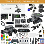 Yahboom ROS2 Robot Kit with Jetson Orin NX 16GB Super Large AI Model with 6DOF Robotic Arm,7-inch HD Display,AI Voice Interaction Module Provides AI Vision、App Control