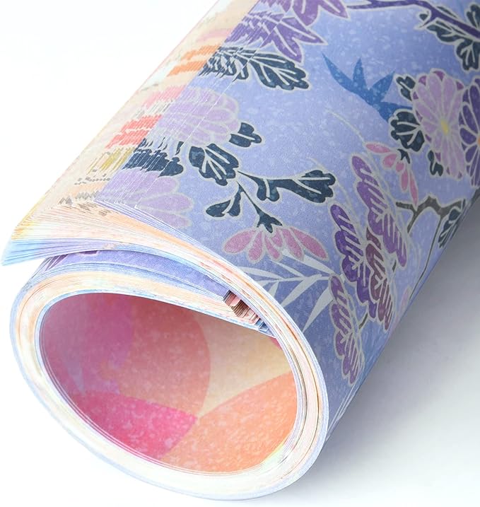 Origami Paper Kit 100 Sheets 6 Inch Square Double Sided Color 20 Vivid Colors for Hand Crafts Origami Paper Arts Creativity.Japanese Style