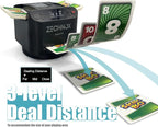 2025 New Smart 2-in-1 Automatic Card Shuffler and Dealer,Programmable Card Dealer,Card Shuffler 2 Deck,360° Rotation,Ultra Quiet,Rechargeable,Support 12 Players,with 4 Wireless Buttons (Jet Black)