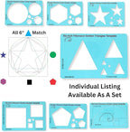 Triange Stencil Template for Drawing and Drafting: A Fibonacci-Inspired Triange Drawing Tool for Artists Allows The Simple Application of The Golden or Divine Ratio for Artistic Design