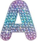 StickerBeans® Rhinestone Alphabet Letter Sticker A - Unique Sparkly Design 2” x 2” Cut-to-Shape Adhesive - Personalization, Collecting, Gifting, Scrapbooking, Decorating Laptops, Phone Cases, All Ages