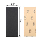 30Pcs 9 x 3.6 Inchs 180 Grit Wet and Dry Handmade Universal Sanding Sheets, Suitable for Woodworking Furniture/Automobiles/Metal/Lacquer Polishing Sandpaper