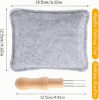 WONVOC Needle Felting Pad, Felting Kit, Needle Felting Mat and Felting Needles with Wooden Handle Holder,Needles Felting Tools for Wool Craft Project