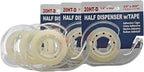 WOD OST20D Office Tape Clear Refill Rolls and Refillable Dispenser - 3/4 inch x 800 inches (6-Pack) for Craft Jobs, Office Work, Gift Wrapping, Repairing, and Envelope Sealing