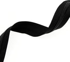 Leekayer #5 Black Nylon Coil Zippers by The Yards Bulk 10 Yards with 25pcs Black Ring Pull Sliders for DIY Tailor Sewing Craft,Luggage,Dress,Sofa Cushion,Pillow,Bag