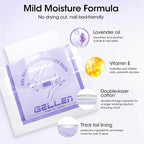 Gellen Nail Polish Remover Pads 100% Non Acetone, 100 Pack of Individually Wrapped Bulk Set Gel Nail Polish Remover Wipes, Skin-Care Formula, Travel Kit for Home & Professional Removal