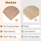 Shatex Natural Burlap Roll,36inch x 30ft High Density Burlap Fabric for Craft Projects,Table Runners,Weddings Decor,Christmas Decorations