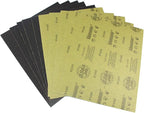 Sandpaper Sheets, 100 Grit Dry Wet Sand Paper, 9 x 11 Inch, Silicon Carbide, for Wood Furniture Finishing, Metal Sanding and Automotive Polishing,10 -Sheet