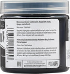 FolkArt Super Thick Acrylic Paint with a Textured Finish, Black, 4 oz