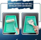 4 Inch Paint Tray, 15 Pack Plastic Paint Roller Tray, Heavy Duty Disposable Paint Pan, Sturdy Home Painting Supplies & Tools for Paint Rollers & Roller Brushes